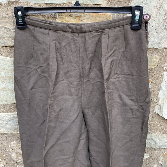 TSE Linen High Waist Pleated Pants - Picture 2 of 10